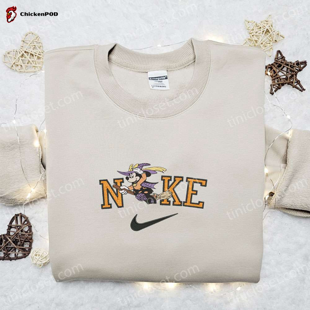 Minnie Mouse Star Halloween x Nike Embroidered Sweatshirt: Disney Characters Shirt Best Halloween Gift Ideas