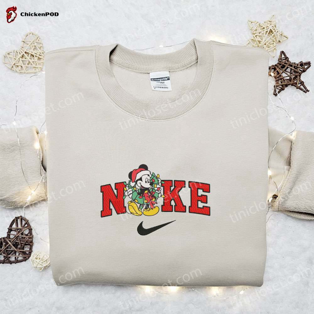 Jack Sally & Oogie Boogie x Nike Christmas Embroidered Sweatshirt: Movie Merry Shirt Perfect Gift Idea