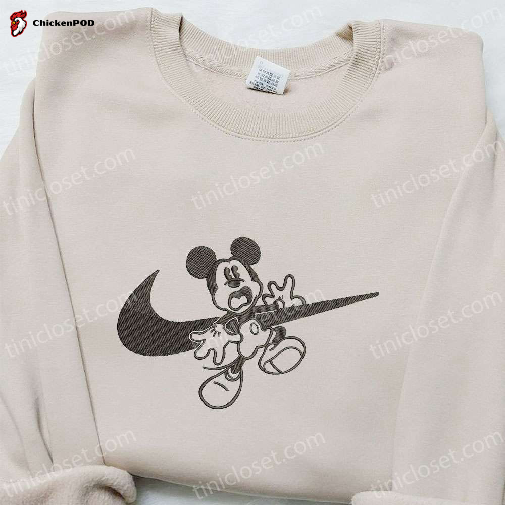 Mickey Mouse x Swoosh Halloween Embroidered Shirt – Disney Characters: Best Family Gift Ideas