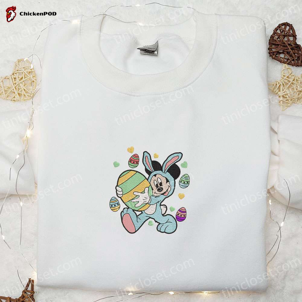 Disney Easter Embroidered Shirt & Hoodie: Unique Thanksgiving Gift Ideas