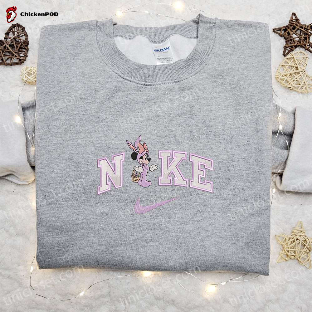 Minnie Easter Purple x Nike Embroidered Shirt & Disney Characters Hoodie – Unique Thanksgiving Day Gift Ideas