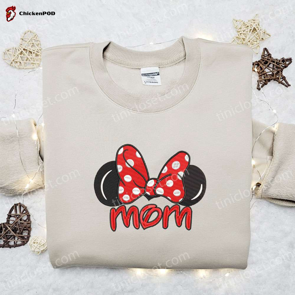 Disney Characters Embroidered Shirt & Hoodie: Perfect Mother’s Day Gift Idea for Turning Red Fans!