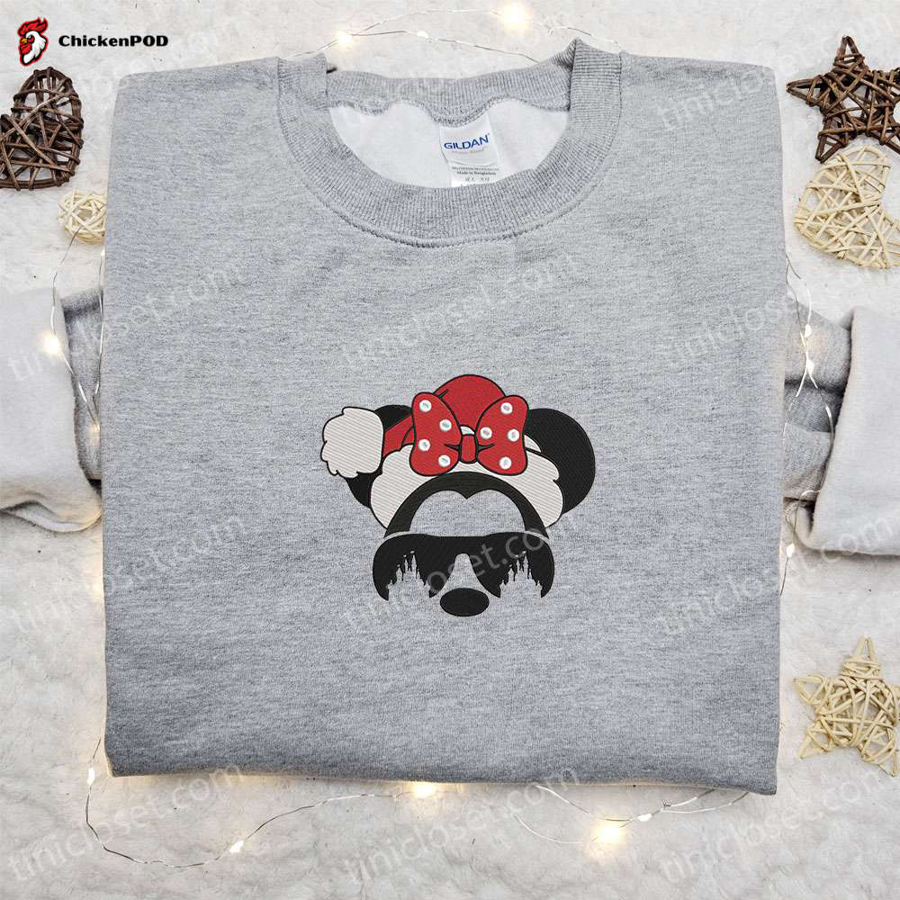 Disney Characters Embroidered Hoodie & Xmas Shirt: Stitch Scrump Christmas Designs