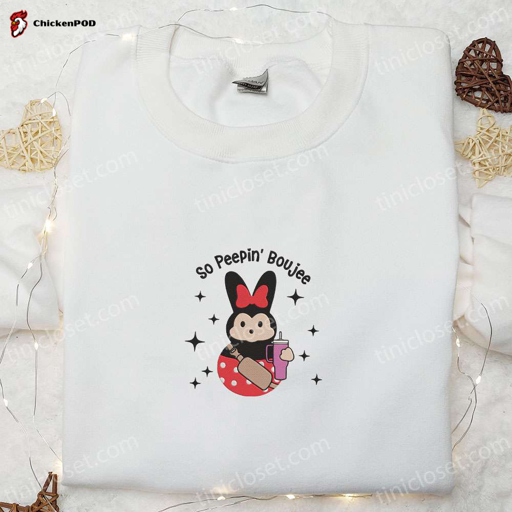 Minnie So Peepin Boojee Embroidered Shirt & Thanksgiving Day Hoodie – Best Holiday Gift Ideas