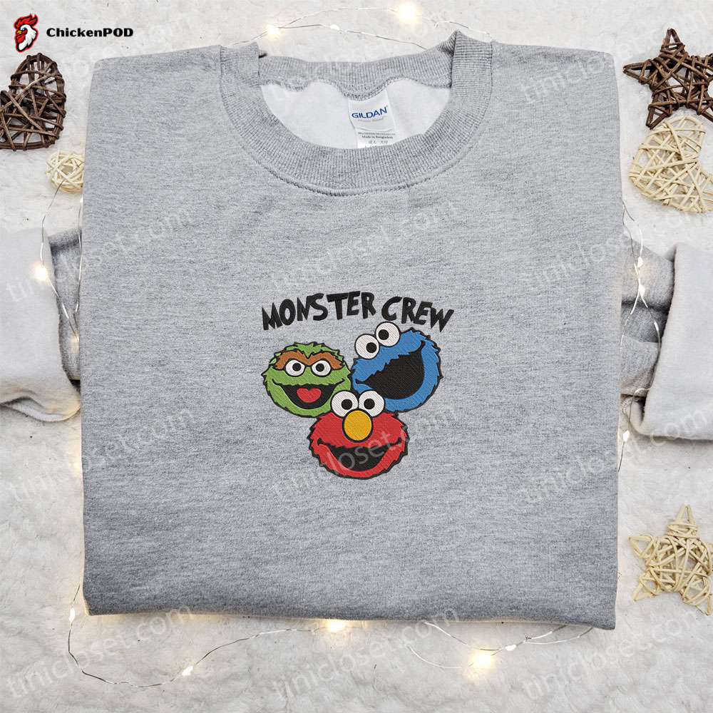 Monster Crew Embroidered Sweatshirt & Cartoon Shirt: Best Gift Ideas for Fun-loving Souls