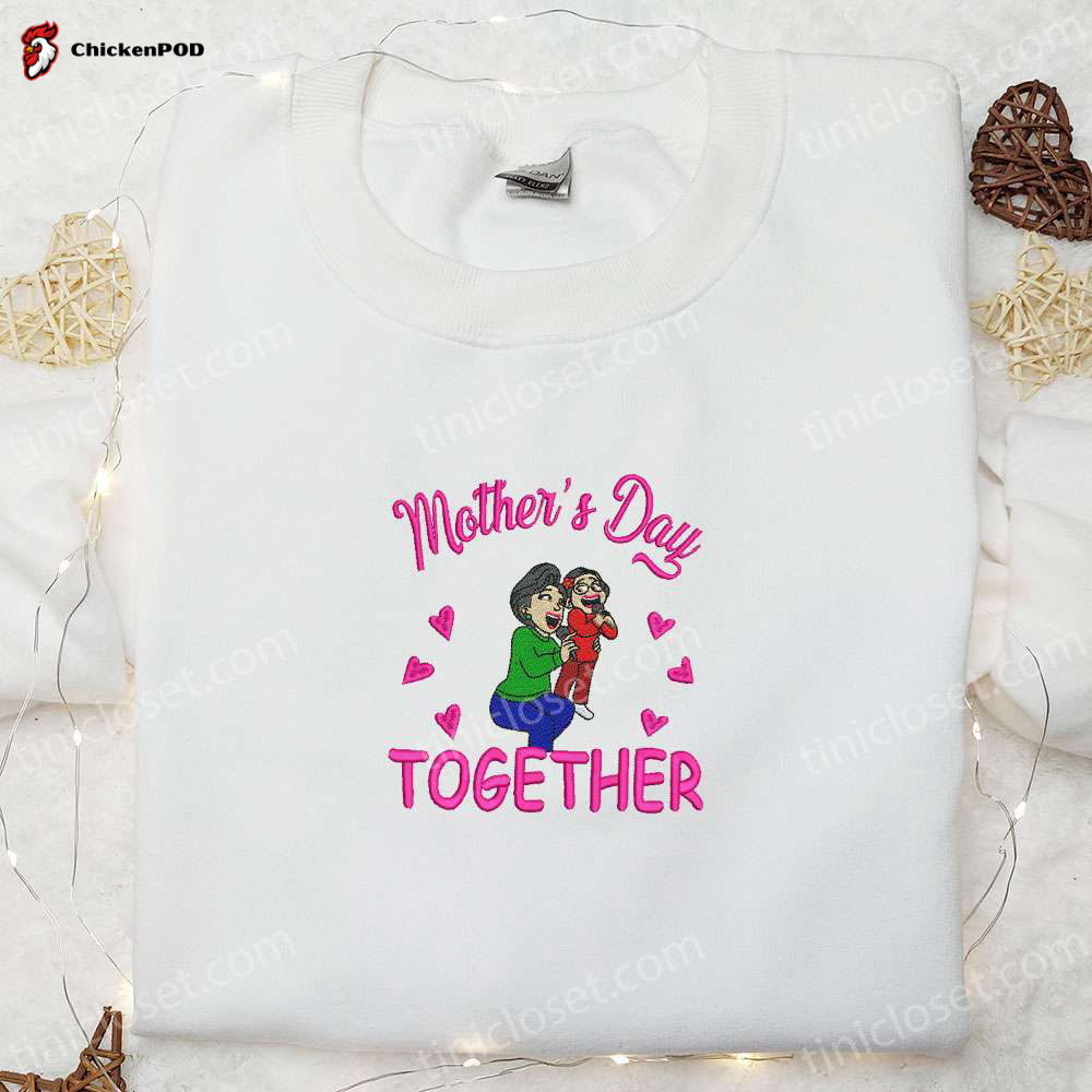 Minnie Mom Embroidered Shirt & Disney Characters Hoodie – Perfect Mother’s Day Gift Idea