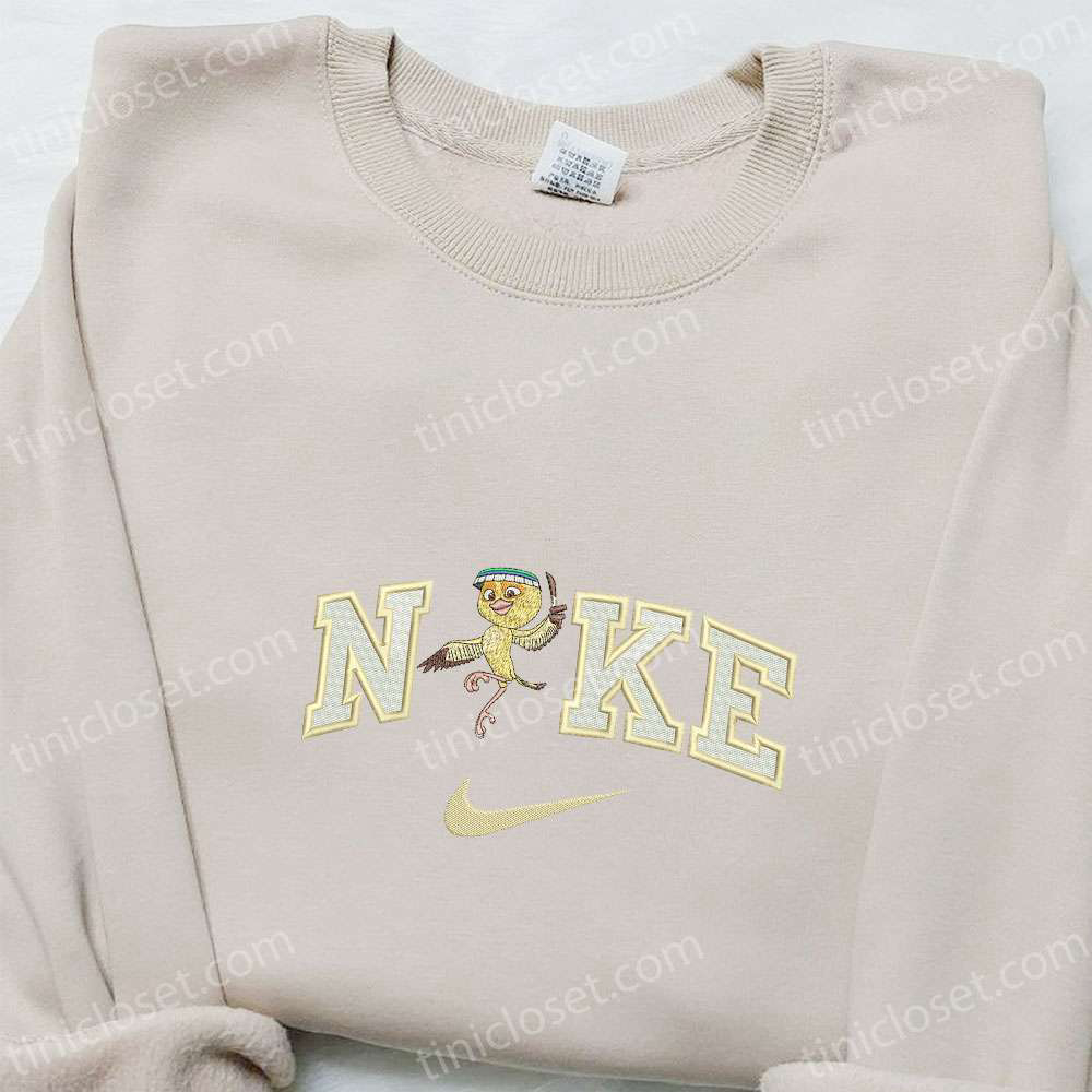 Stylish Nico Bird x Nike Embroidered Shirt Rio Cartoon Hoodie & Sweatshirt: Nike Inspired Fashion Must-Haves