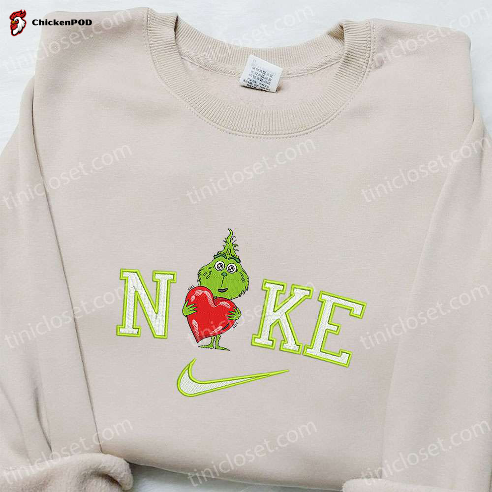 Nike Christmas x Baby Grinch Love Sweatshirt: Movie Embroidered Shirt & Best Gift Ideas