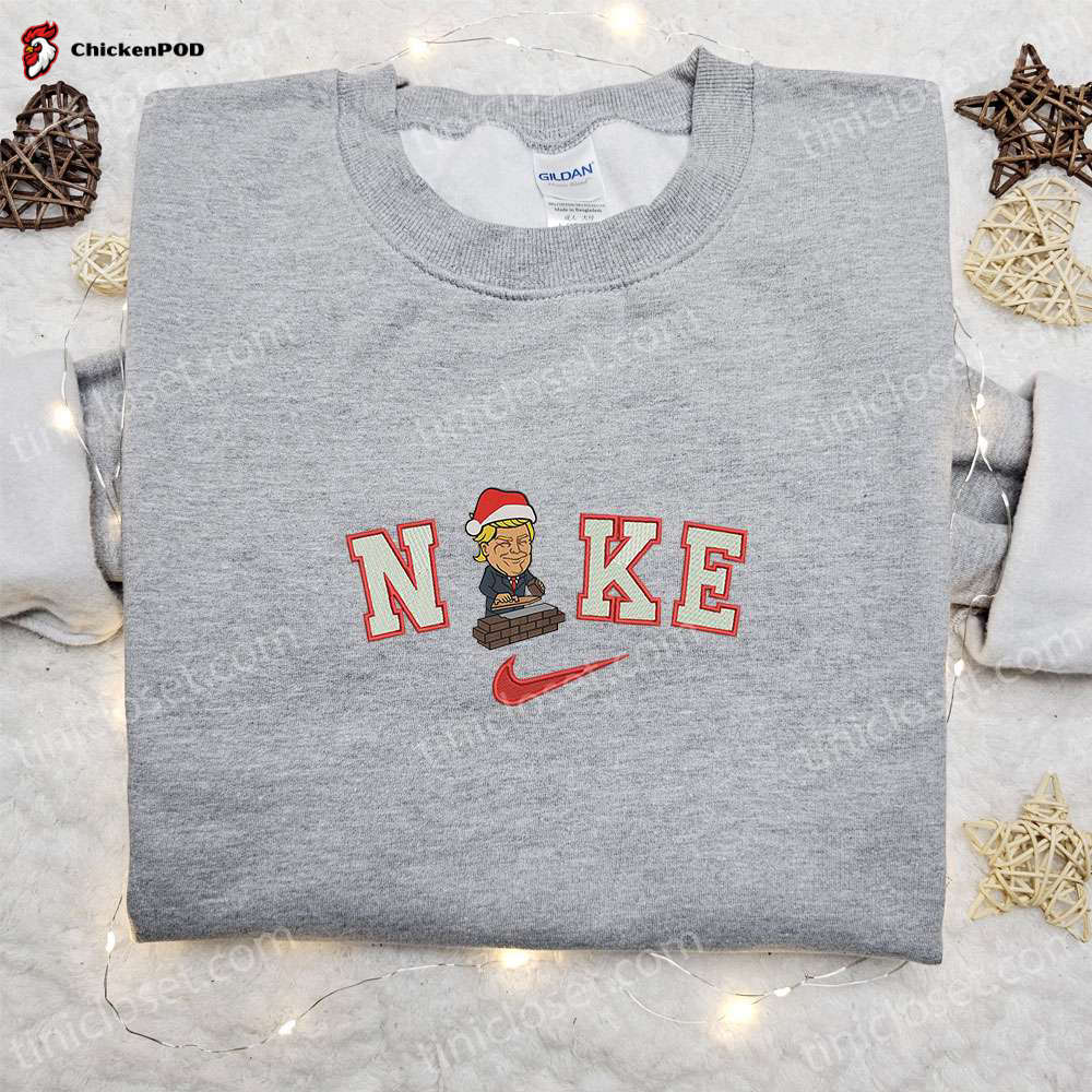 Nike Christmas x Chibi Donald Trump Embroidered Sweatshirt: Best Holiday Gift Idea!