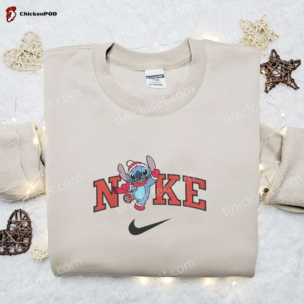 Nike Christmas x Stitch Embroidered Sweatshirt & Movie Shirt – Best Gift Ideas