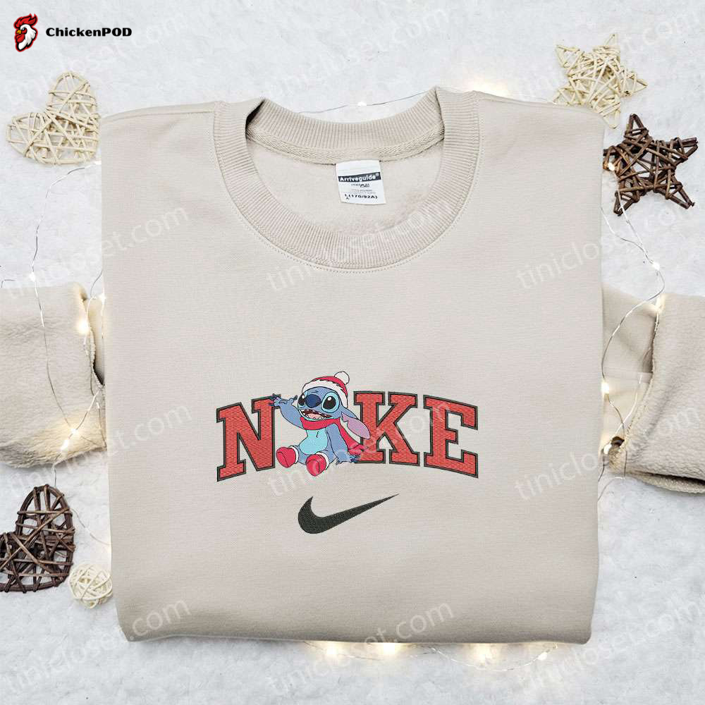 Get Festive with Nike Christmas x Stitch and Scrump Embroidered Sweatshirt & Shirt – Perfect Xmas Gift Ideas