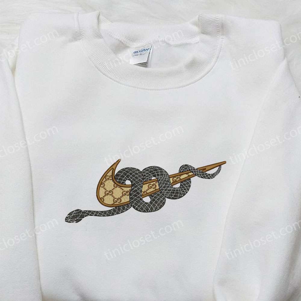 Nike Snake x Gucci Embroidered Shirt: Stylish Animal-inspired Nike Inspired Shirt