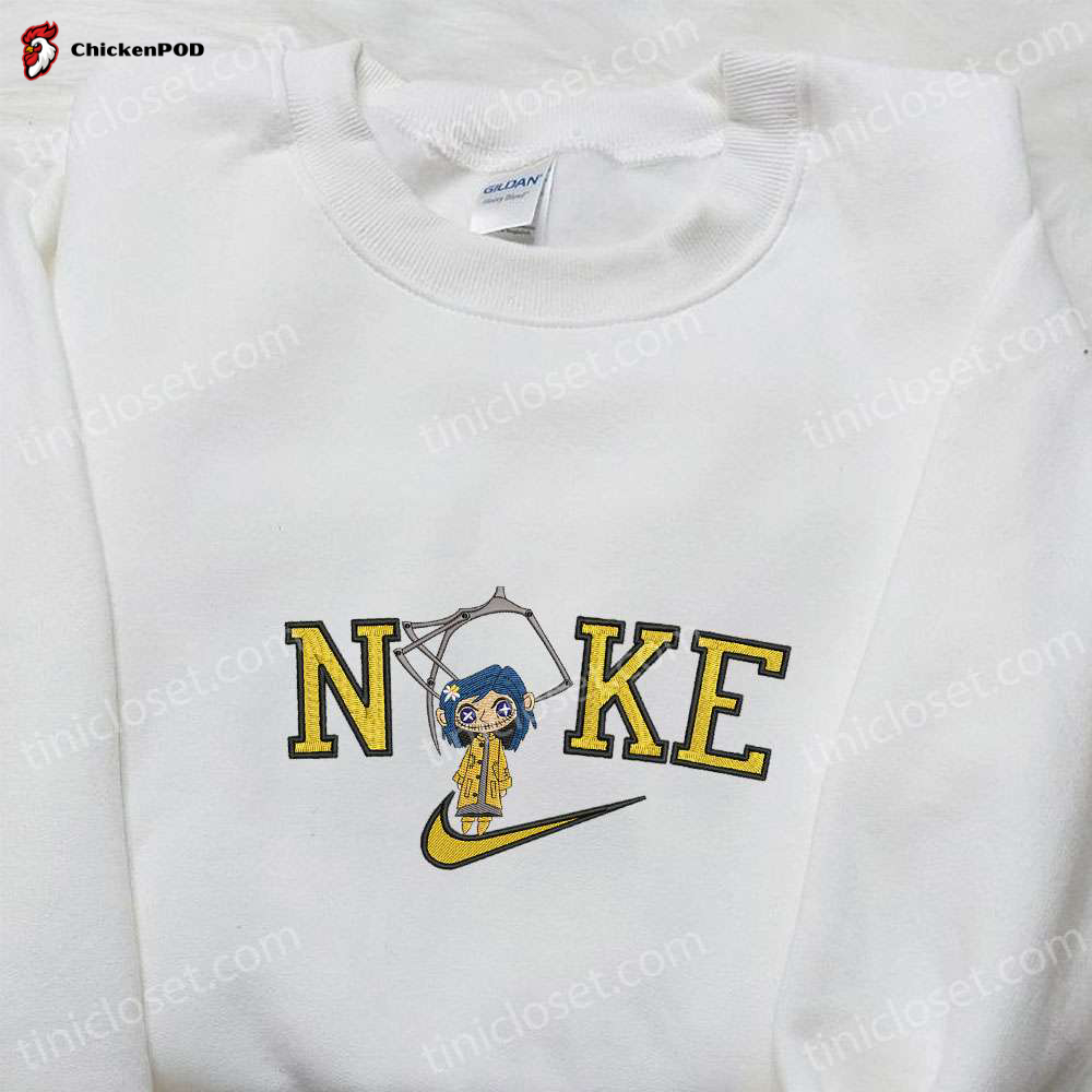 Jack Skellington x Nike Embroidered Hoodie & T-Shirt: Nightmare Before Christmas Characters – Nike Inspired Sweatshirt