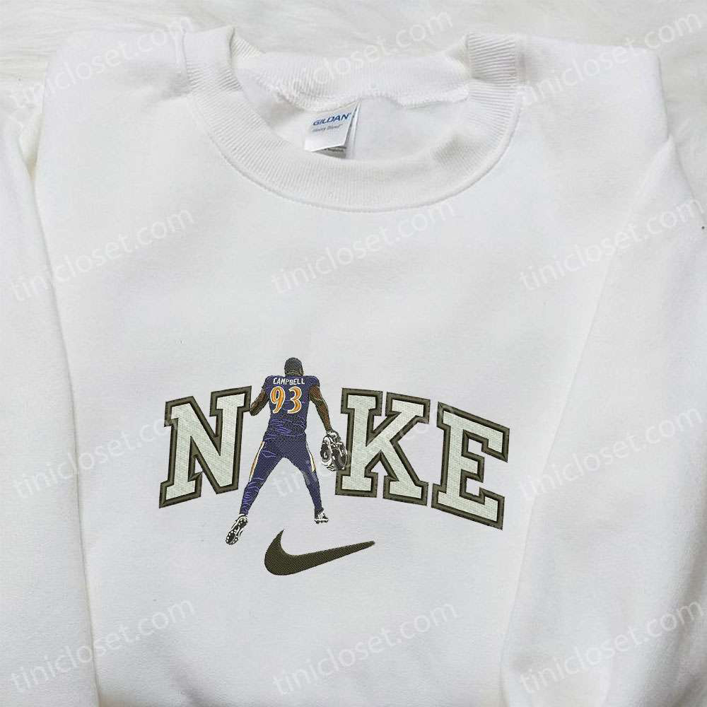 Nike x Calais Campbell Embroidered Sweatshirt – NFL Sport Shirt Best Family Gift Ideas