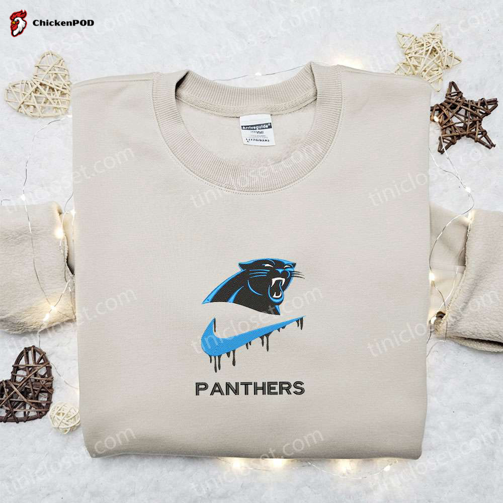 Shop Nike x Carolina Panthers Embroidered Hoodie T-shirt & Sweatshirt – NFL Sports Inspired Apparel