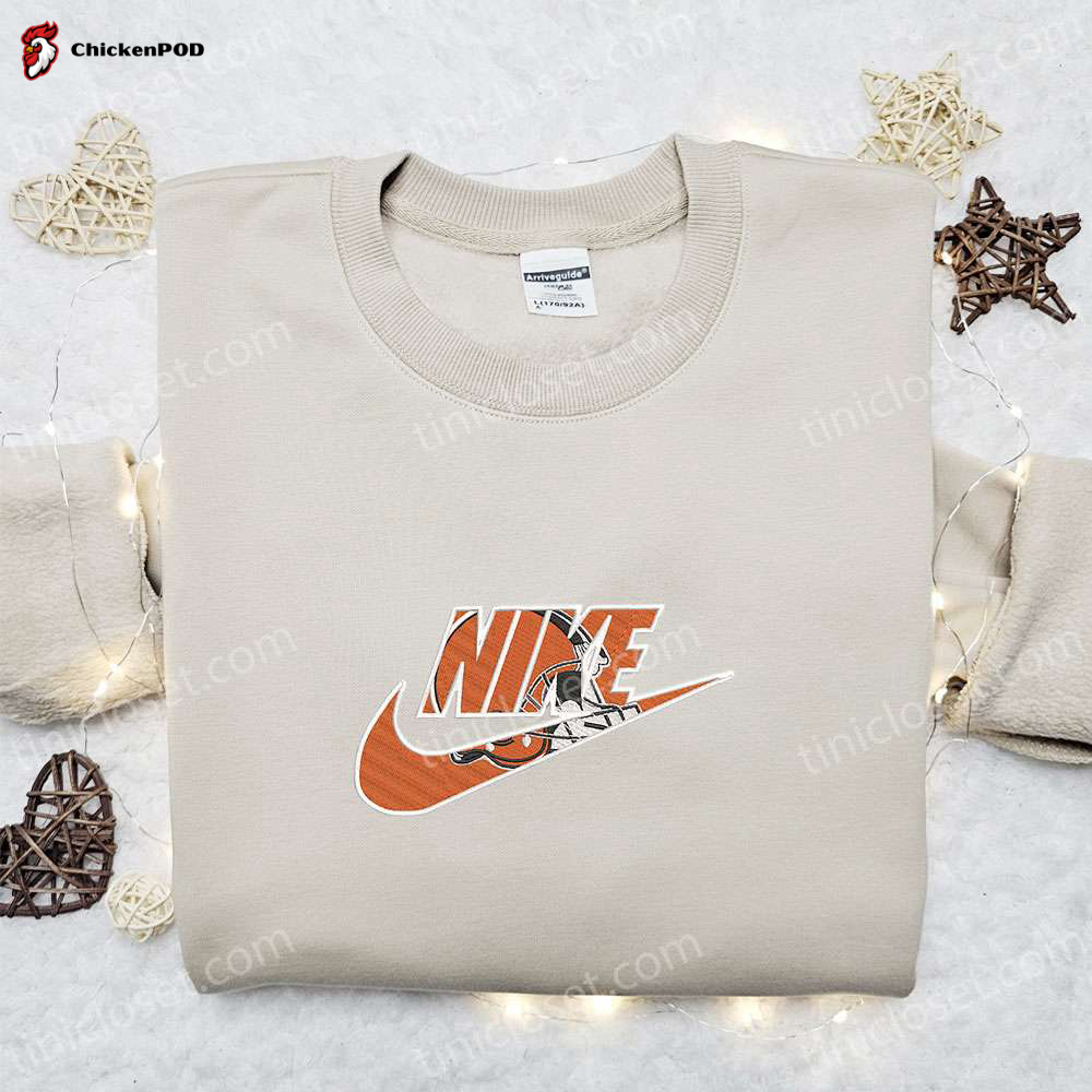 Custom Nike x Cleveland Browns Embroidered Shirt – NFL Sports Apparel for Diehard Fans