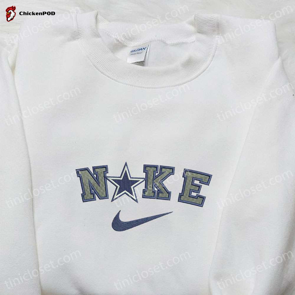 Nike x Dallas Cowboys Star Embroidered Sweatshirt – NFL Hoodie for Sport Fans Best Gifts