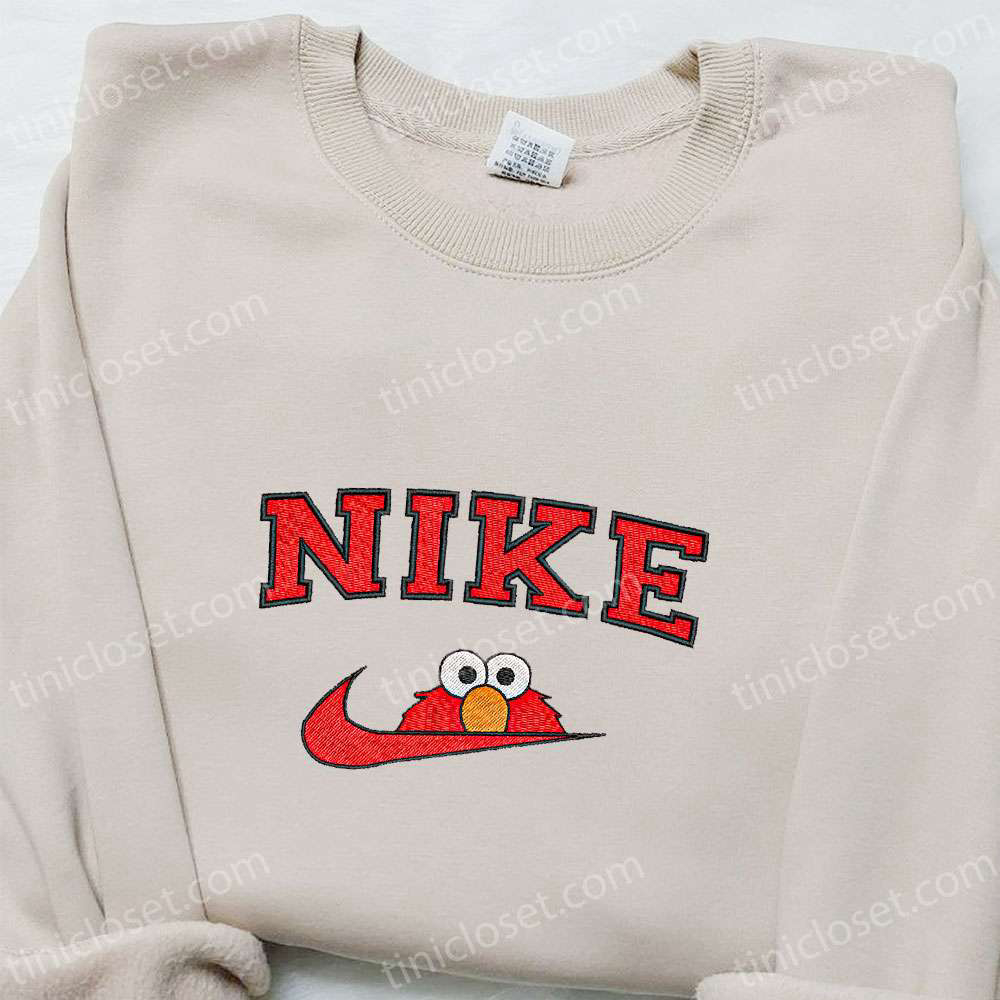 Nike x Elmo Cartoon Embroidered Sweatshirt – Best Nike Inspired Shirt Ultimate Family Gift Idea