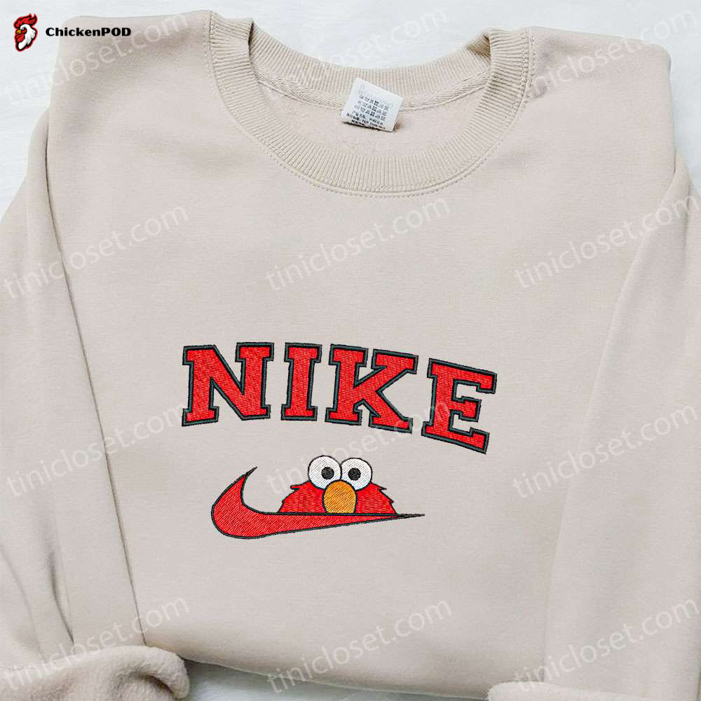 Nike x Elmo Cartoon Embroidered Sweatshirt – Best Nike Inspired Shirt Ultimate Family Gift Idea