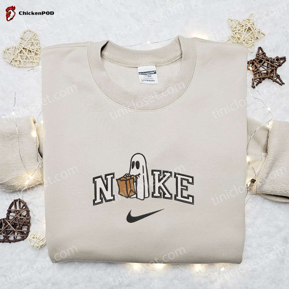 Nike x Sleeping Doraemon: Embroidered Sweatshirt Hoodie & T-shirt – Cute Cartoon Apparel