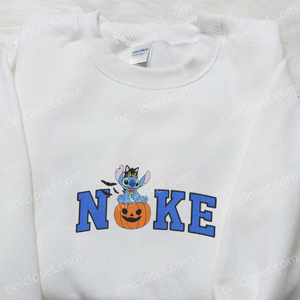 Spook-tacular Nike x Halloween Stitch Pumpkin & Disney Embroidered Shirts: Get Inspired with Nike-Inspired Halloween Apparel!