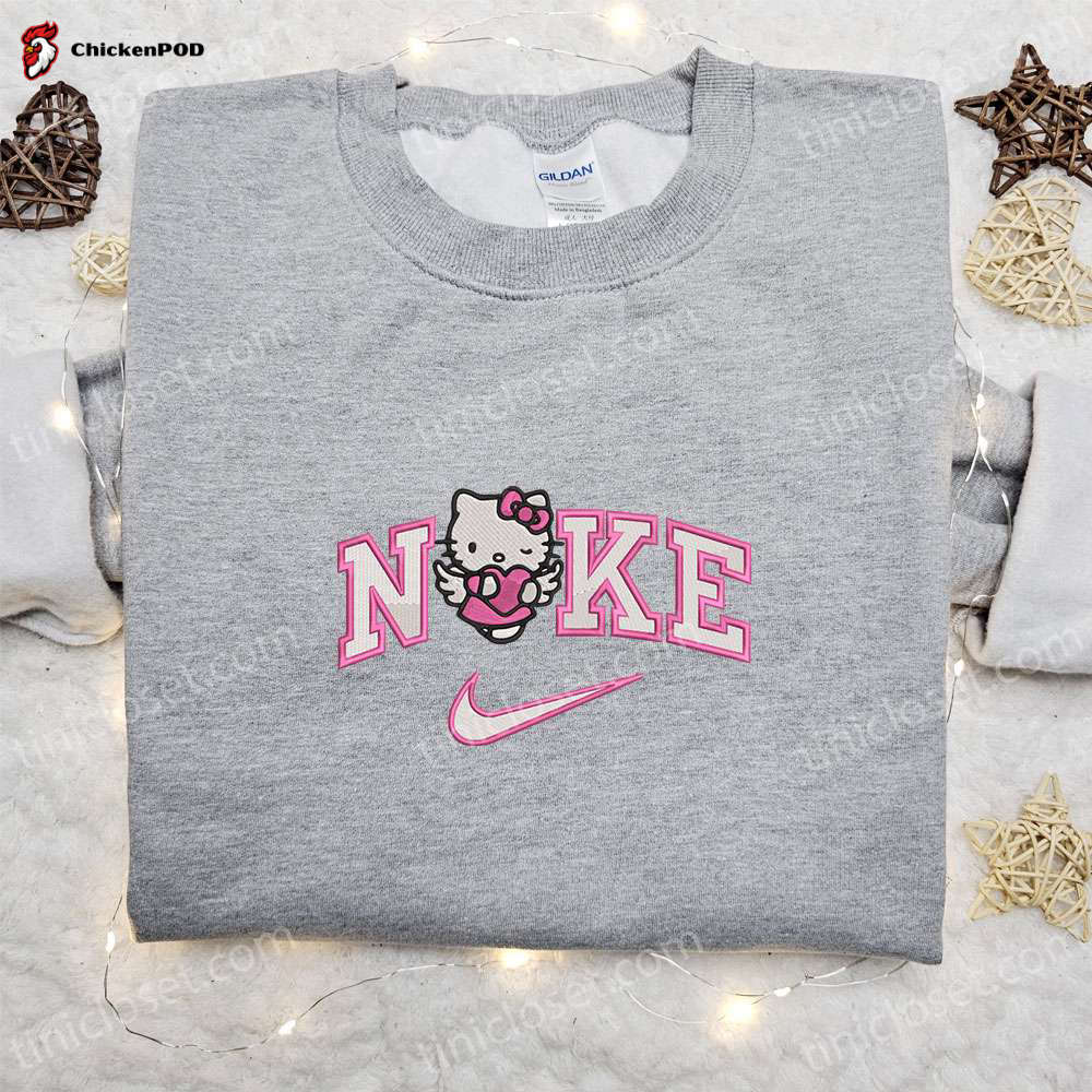 Nike x Hello Kitty Angel: Pink Heart Embroidered Shirt & Valentine s Day Hoodie – Best Gift Ideas