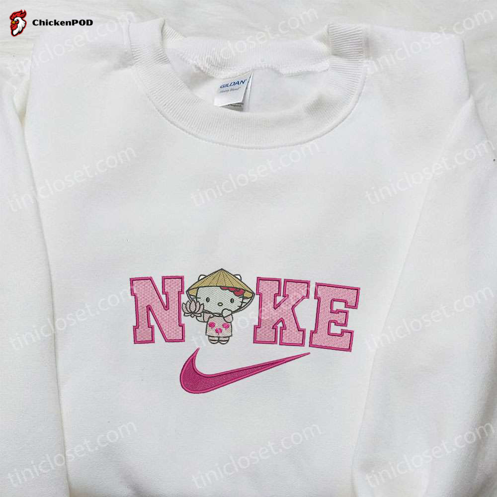 Nike x Hello Kitty Farmer Embroidered Shirt: Cute Nike Inspired Design for a Stylish Look!