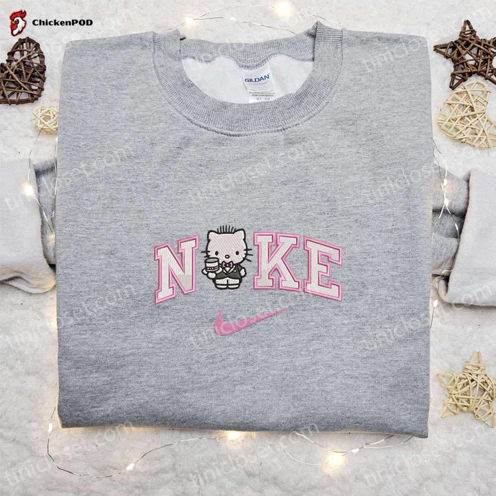 Nike x Hello Kitty Groom Wedding Shirt & Cartoon Hoodie: Perfect Valentine s Day Gift Ideas