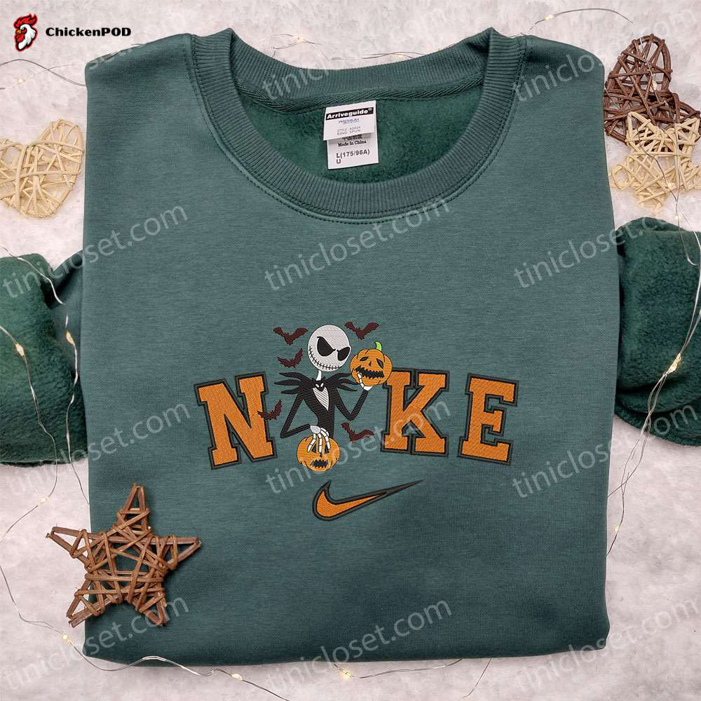 Spooky Style: Nike x Jack Skellington Pumpkin Halloween Hoodie T-shirt & Sweatshirt