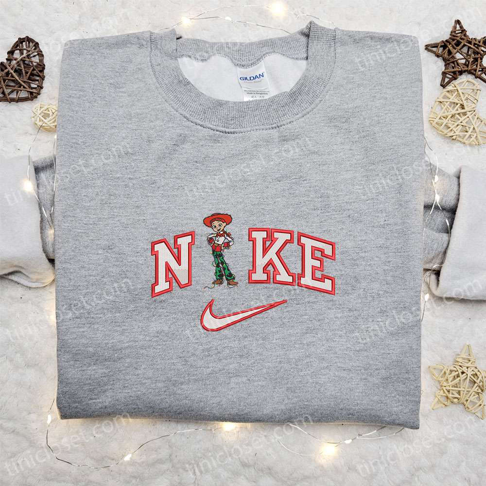 Nike x Jessie Christmas Embroidered Shirt Toy Story Disney T-shirt Christmas Hoodie