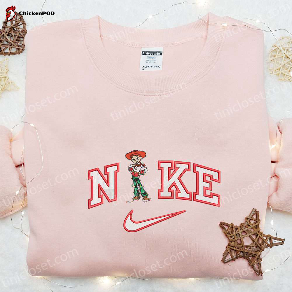 Nike x Jessie Christmas Embroidered Shirt Toy Story Disney T-shirt Christmas Hoodie