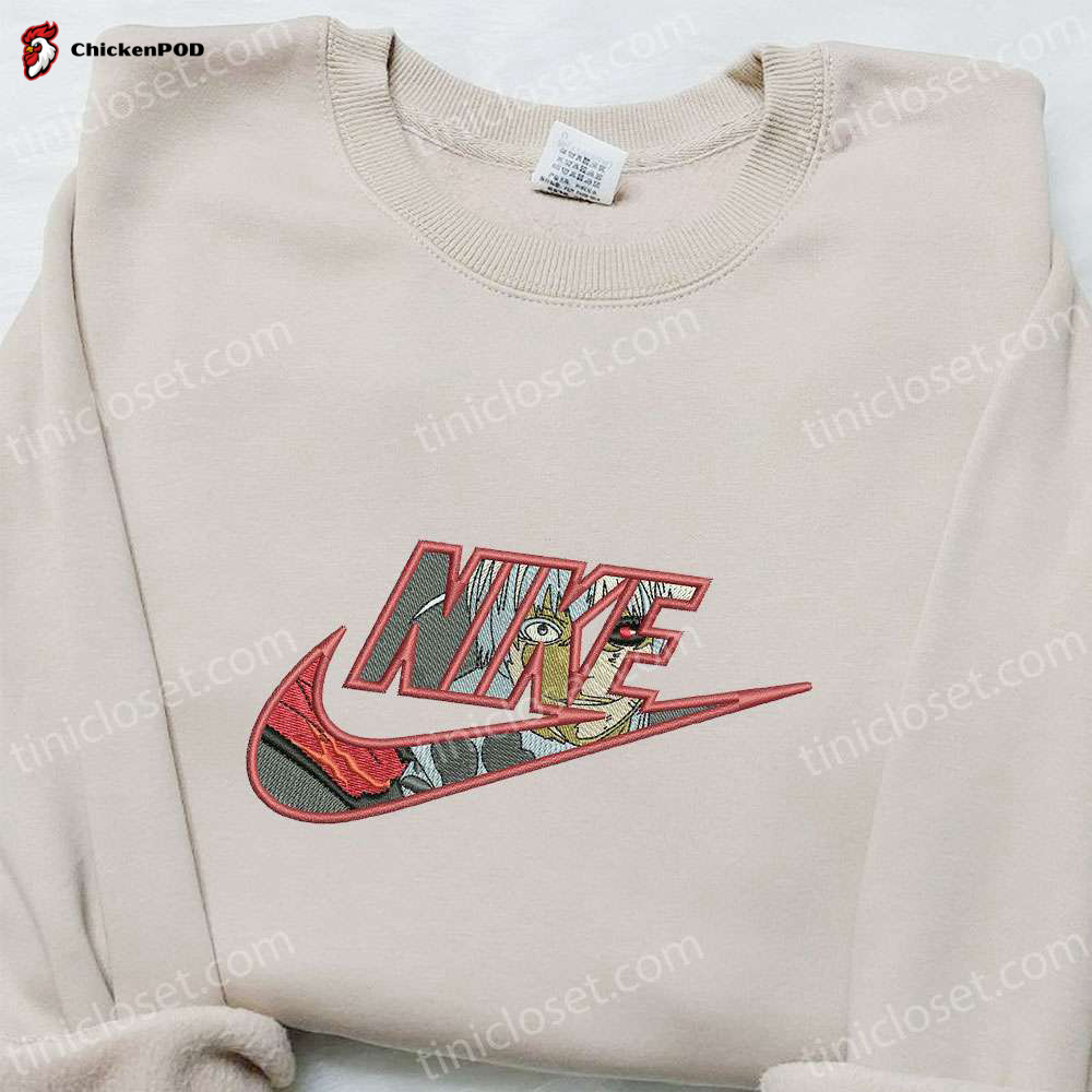 Monkey D Luffy x Swoosh Anime Embroidered Sweatshirt: Nike Inspired Hoodie Perfect Birthday Gift for Family