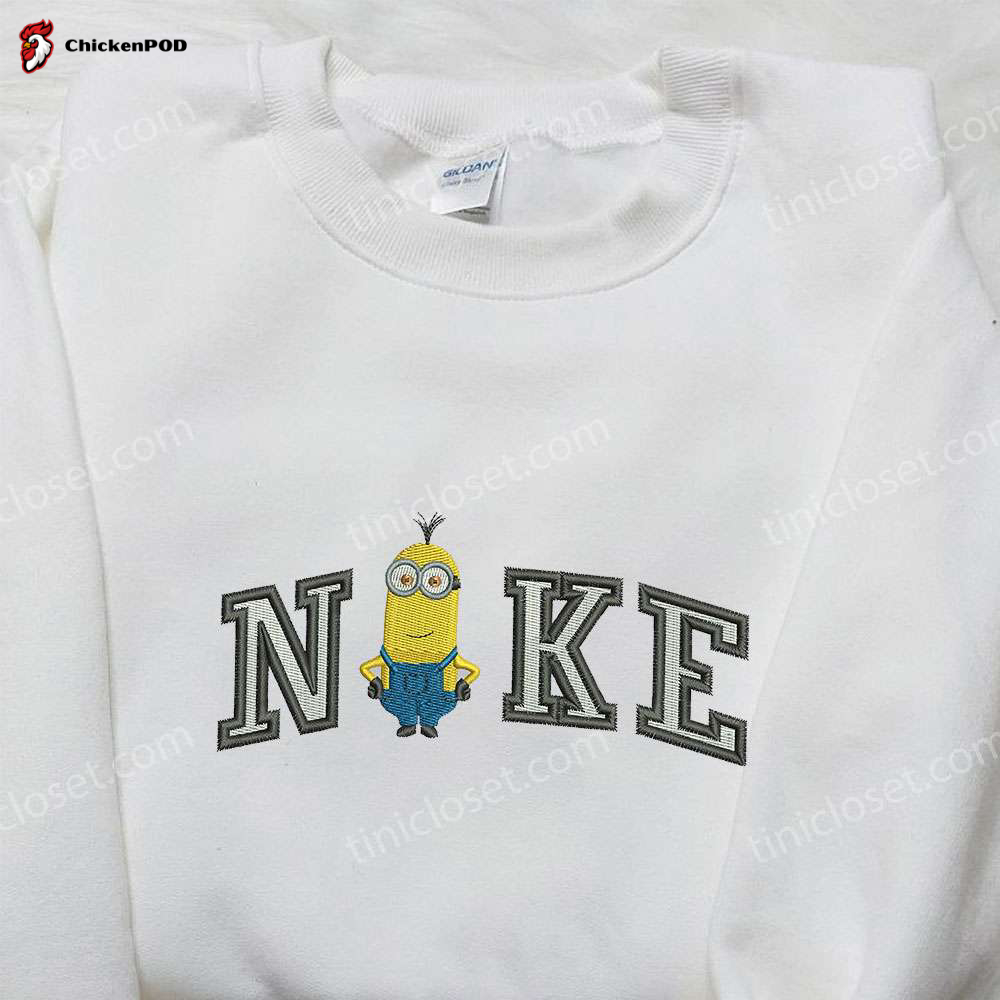 Nike x Kevin Minion Embroidered Hoodie Sweatshirt & T-Shirt: Cartoon-Inspired Apparel by Nike