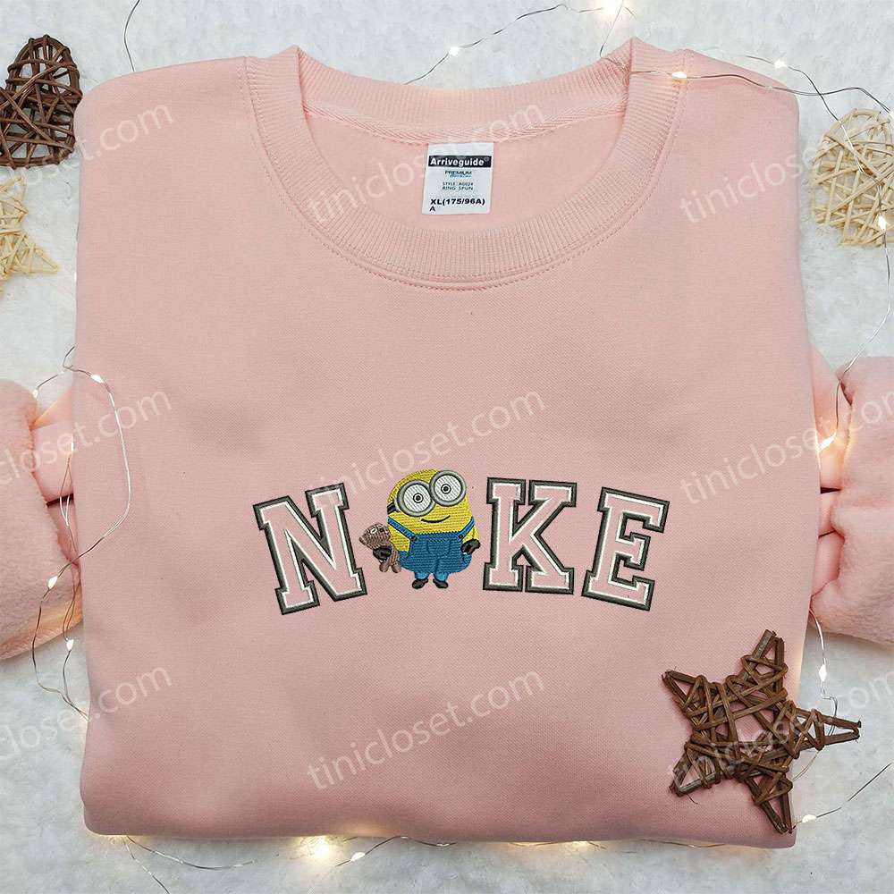 Nike x King Bob Minion Embroidered Shirt: Fun & Stylish Minion Cartoon Inspired Apparel