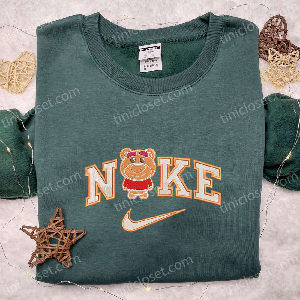 Nike x Lotso Gingerbread Embroidered Shirt: Disney Toys Story Christmas Tee