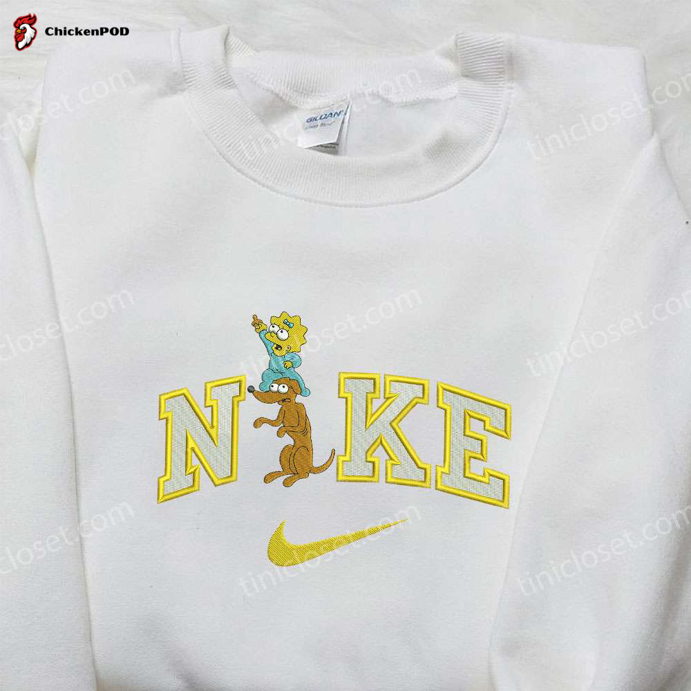 Stylish Nike x Maggy and Dog The Simpsons & Cartoon Embroidered Shirts: Shop Now!