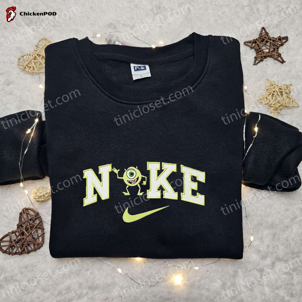 Stylish Nike x Stitch Flower Crown Embroidered Sweatshirt & Hoodie – Perfect Birthday Gifts