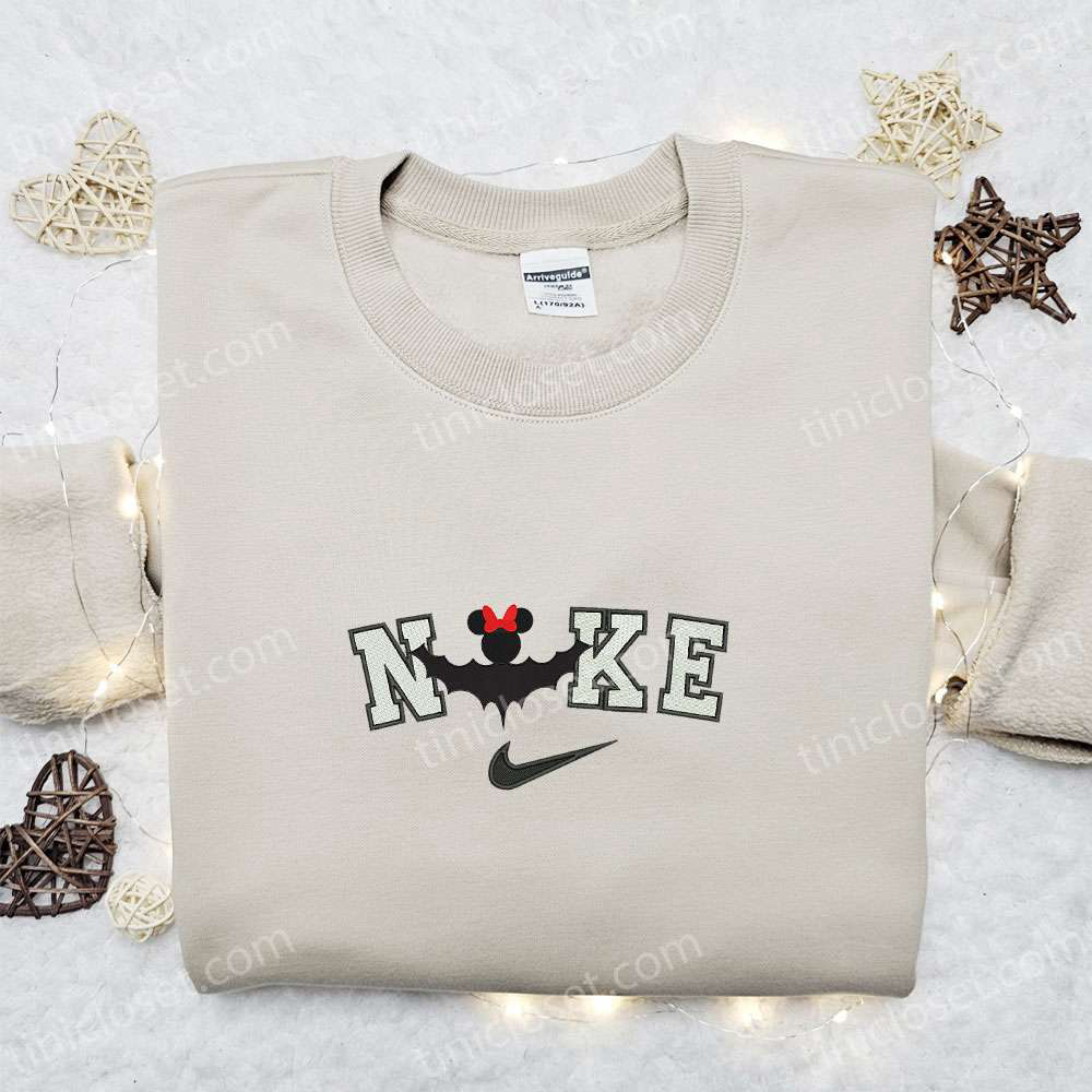 Spooky Nike x Minnie Mouse Halloween Embroidered Shirt – Disney Inspired