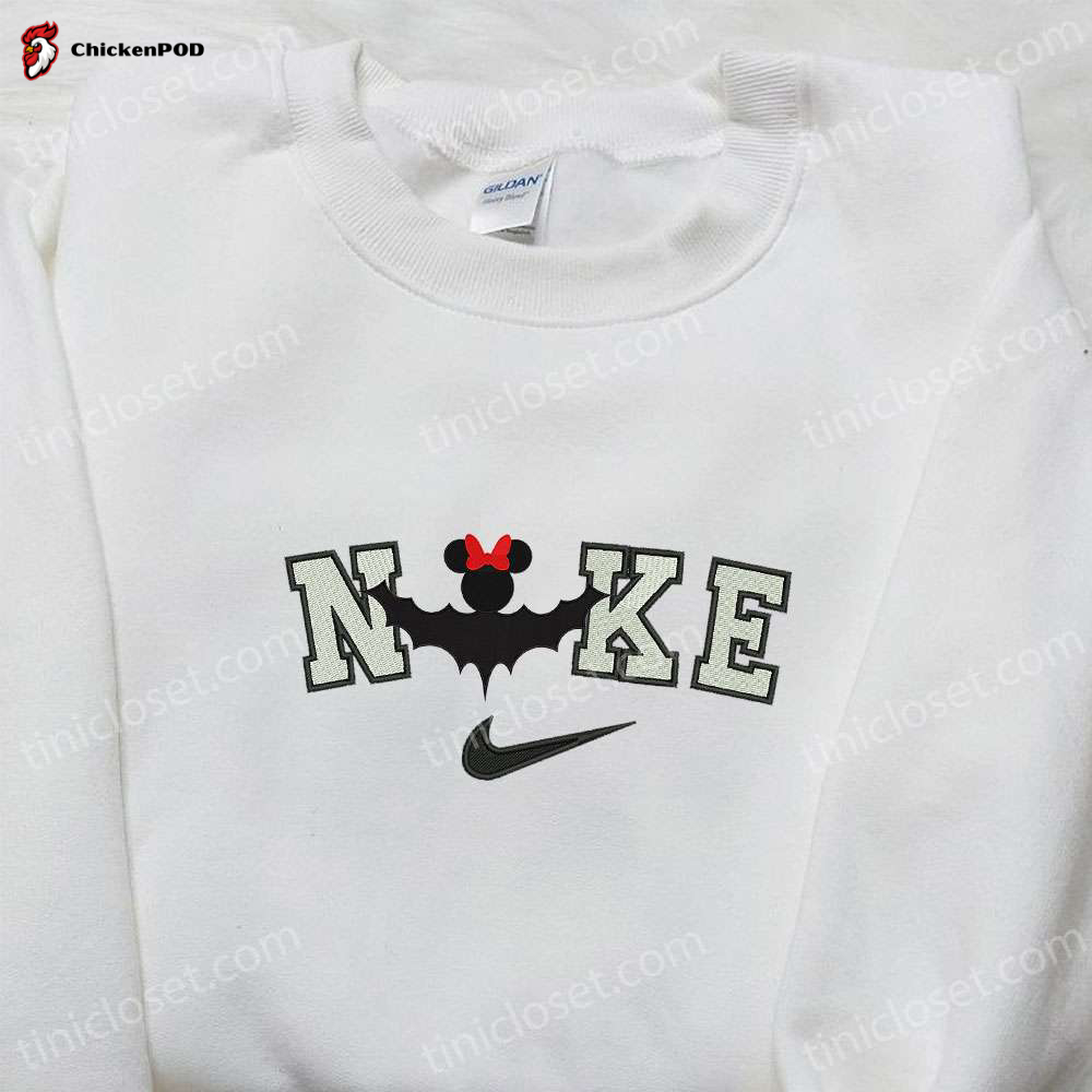 Spooky Nike x Minnie Mouse Halloween Embroidered Shirt – Disney Inspired