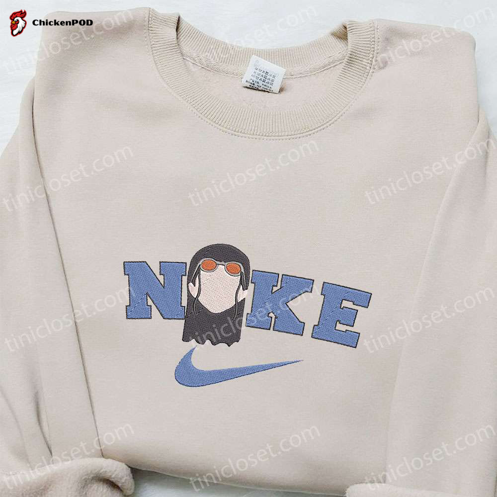 Stylish Nike X Nico Robin Anime Embroidered Shirt: Best One Piece T-Shirt Gift For Family