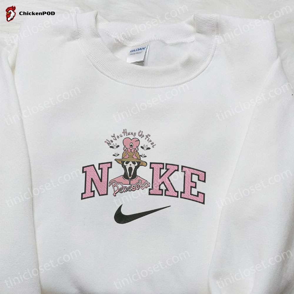 Disney Halloween Embroidered Sweatshirt Nike x Clown Stitch Balloon Hoodie Nike Inspired Embroidered T-shirt