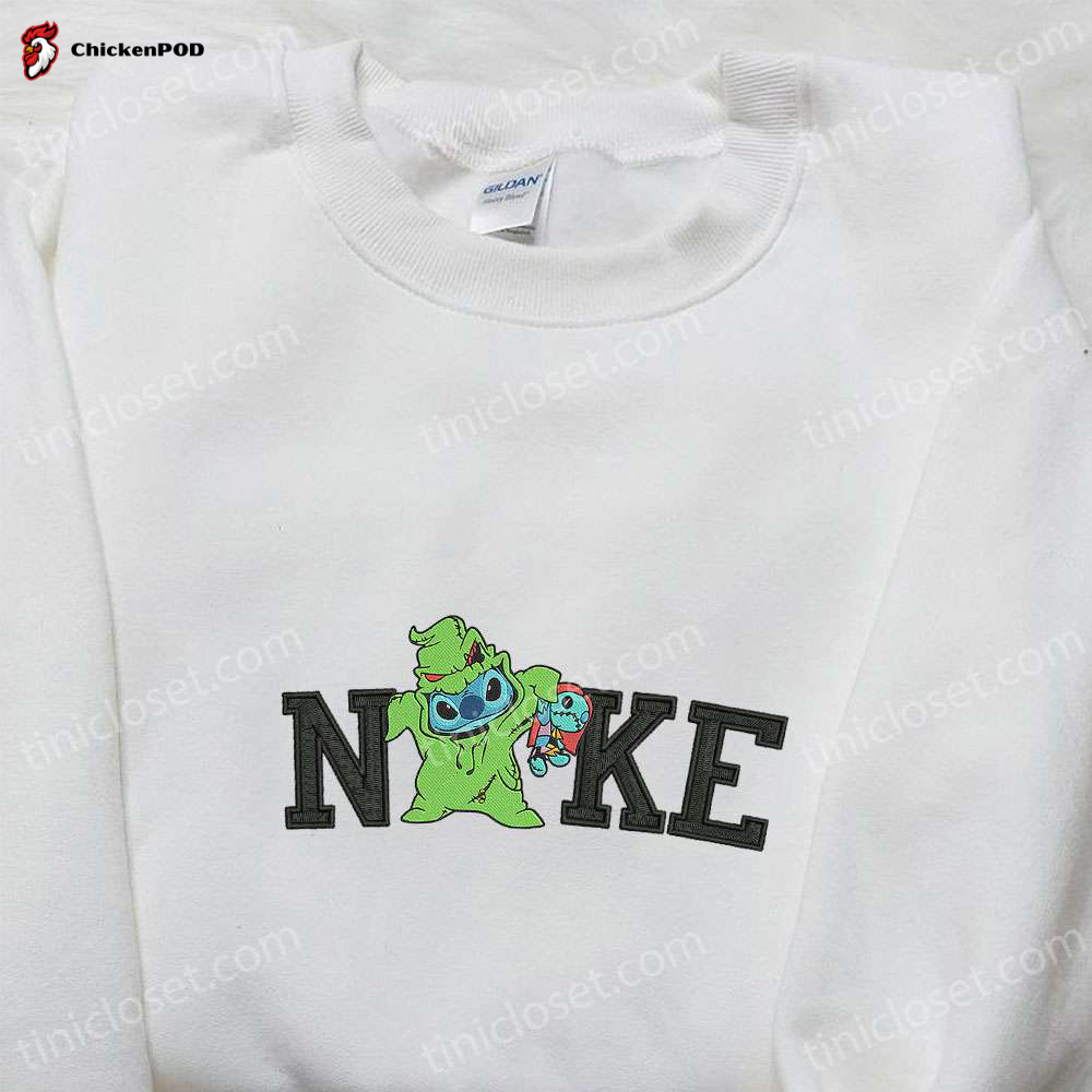 Nike x Oogie Boogie Stitch Embroidered Shirt: Best Family Gift Nike Inspired & Stylish – Limited Edition!