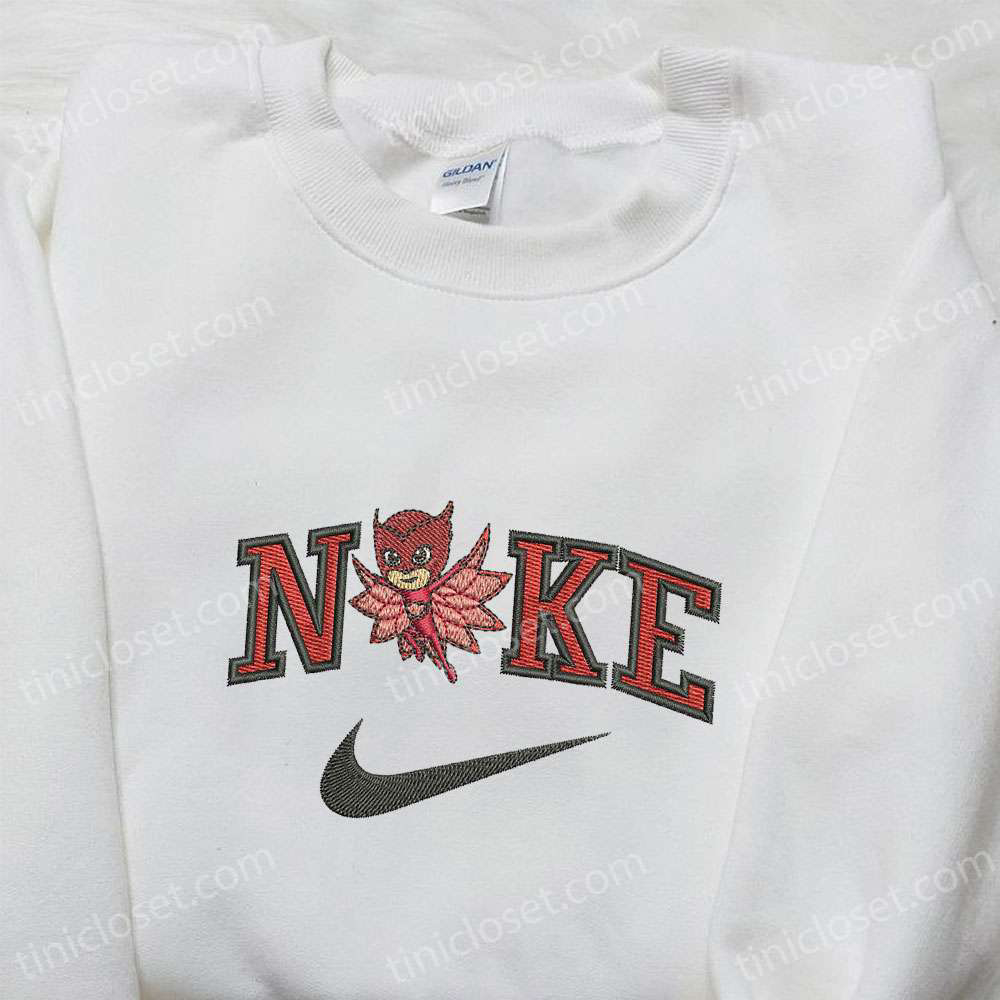 Nike x Owlette Cartoon Hoodie & Disney Characters Embroidered Shirt – Nike Inspired T-shirt