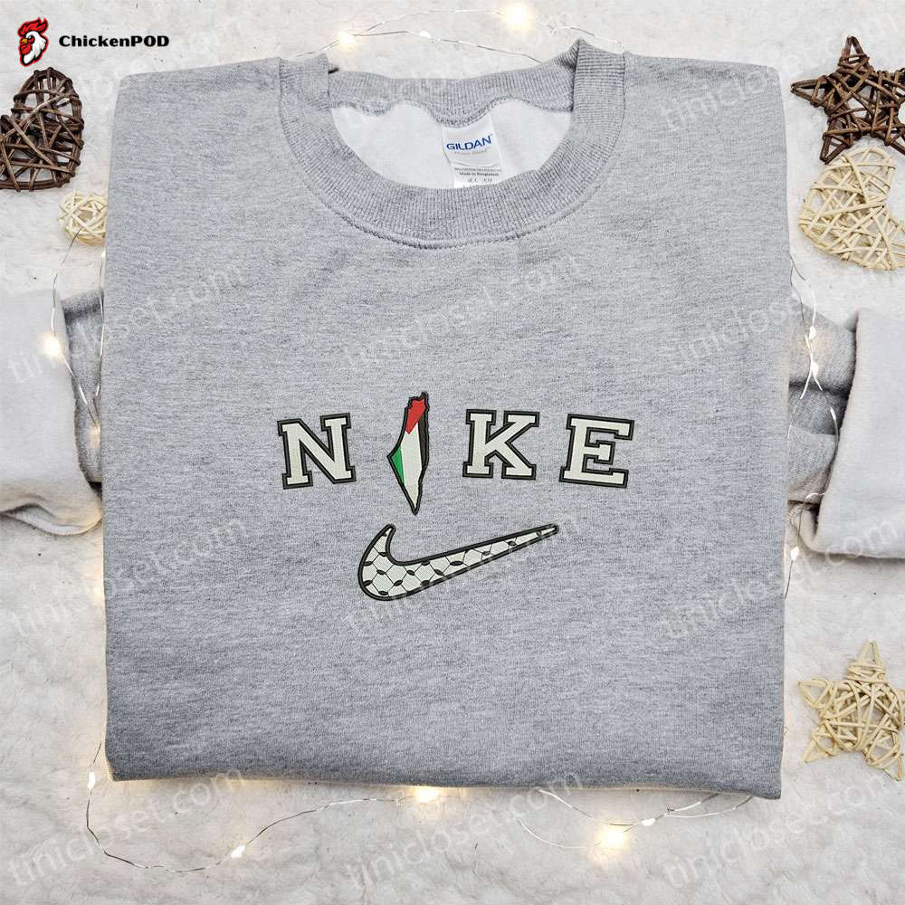 Nike x Palestine Embroidered Hoodie National Flag Shirt & T-shirt – Inspiring Nike Inspired Apparel