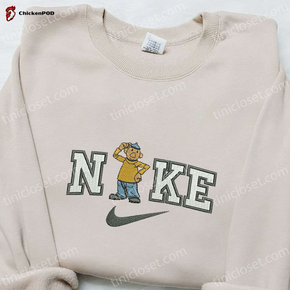 Nike x Pat Cartoon Embroidered Hoodie Pat & Mat Shirt Nike Inspired T-shirt