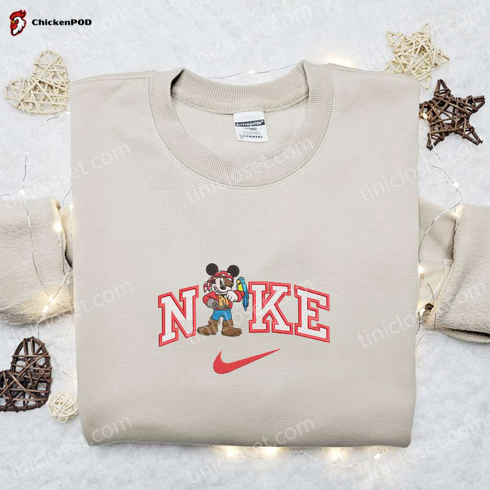 Nike x Pirate Cruise & Disney Characters Embroidered Sweatshirts: Stylish Nike-Inspired Collection