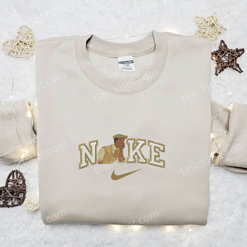 Disney Characters Embroidered Sweatshirt with Nike x Prince Naveen Cartoon – Perfect Family Gift Idea