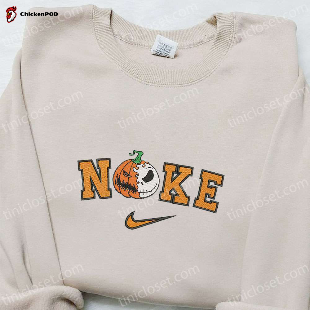 Nike x Voodoo Doll: Spooky Embroidered Shirt Halloween Sweatshirt & Inspired Hoodie