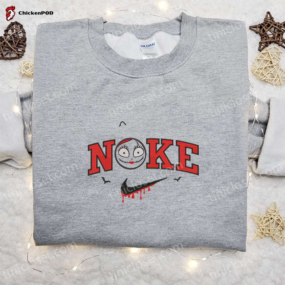 Jack Skellington x Nike Embroidered T-shirt & Hoodie: The Nightmare Before Christmas Characters & Nike Inspired Sweatshirt