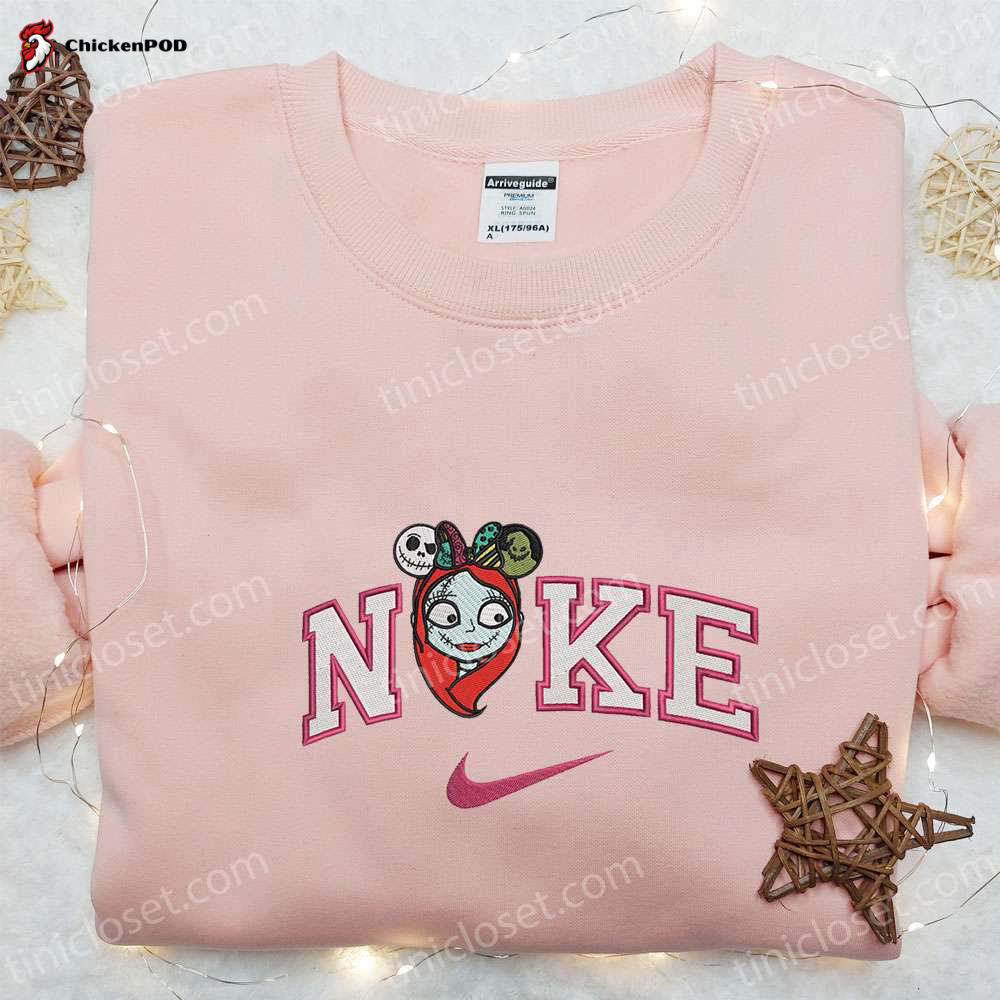 SpongeBob SquarePants Flower x Nike Embroidered Sweatshirt: Cartoon Shirt Best Gift